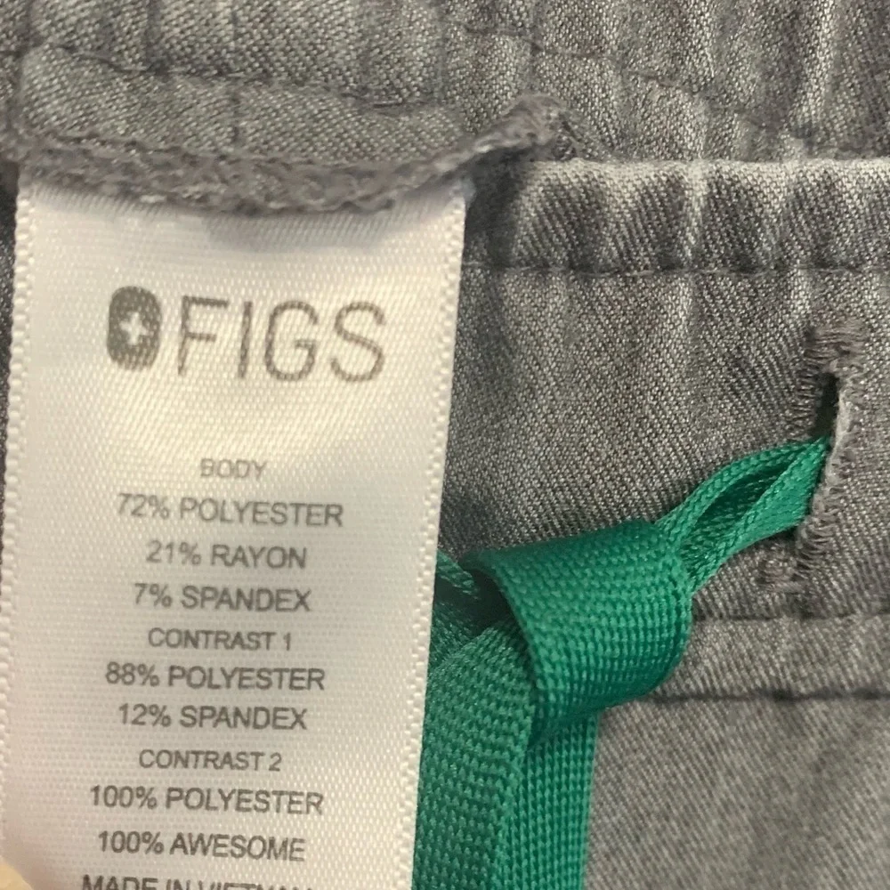 Figs Men’s Gray Drawstring Four Pocket Jogger Scrub Pants